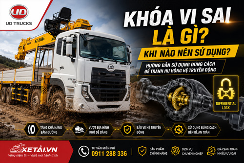 Khóa vi sai là gì? Khi nào nên sử dụng trên xe tải?